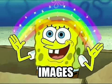 Spongebob rainbow meme saying 